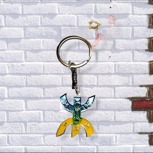Dog keychain pursecharm multicolored